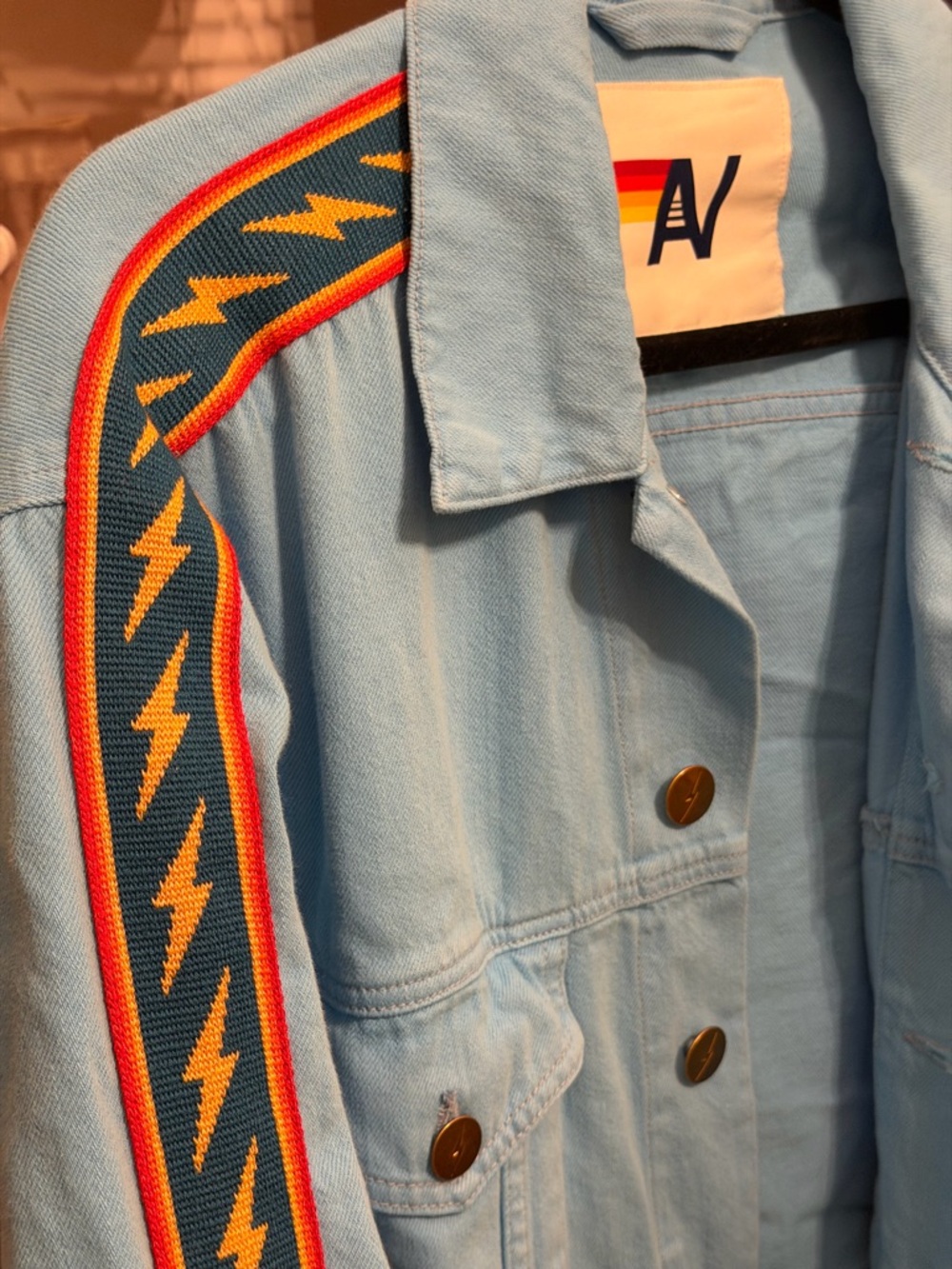 Aviator Nation Denim Cutoff Jacket Sz M - Picture 5 of 9